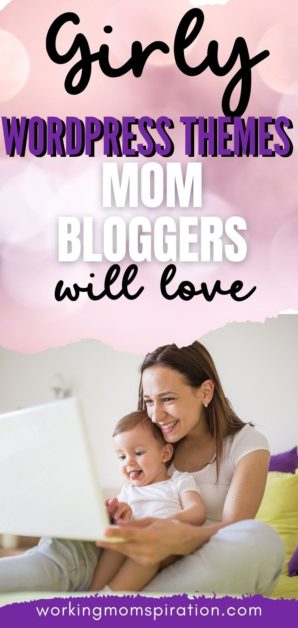 woman sitting with baby while working on laptop