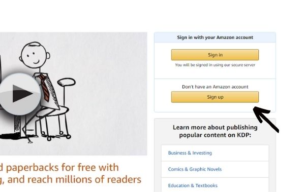 Amazon KDP site for low content publishing