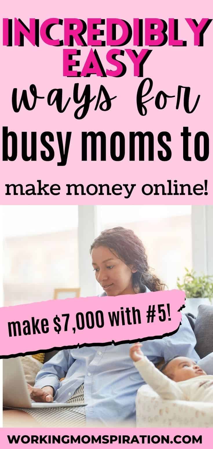 mom trying to make extra money at home