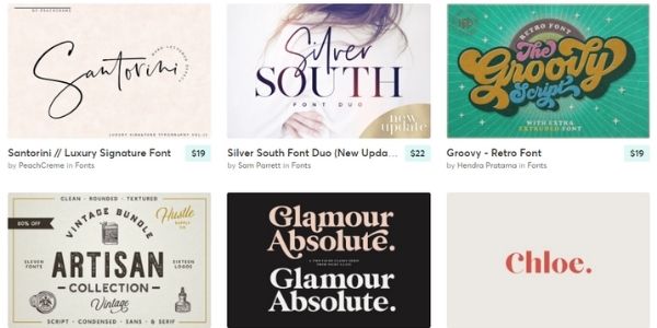 Fonts on Creative Market