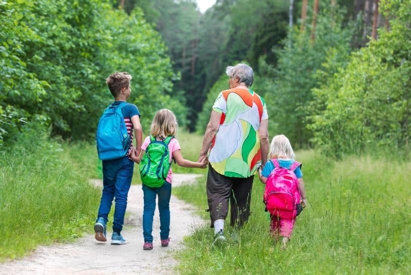 Nature walk with kids